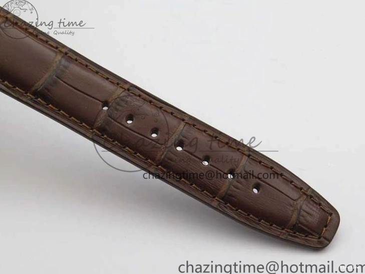 MIROTIME 0201 Original Portuguese IW358304 ZF 1:1 Best Edition SS White Dial RG Markers on Leather Strap A 7077